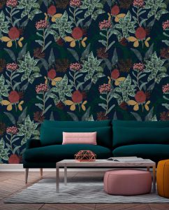 Palmarosa - Tenue de Ville | Floral Designer Wallpaper